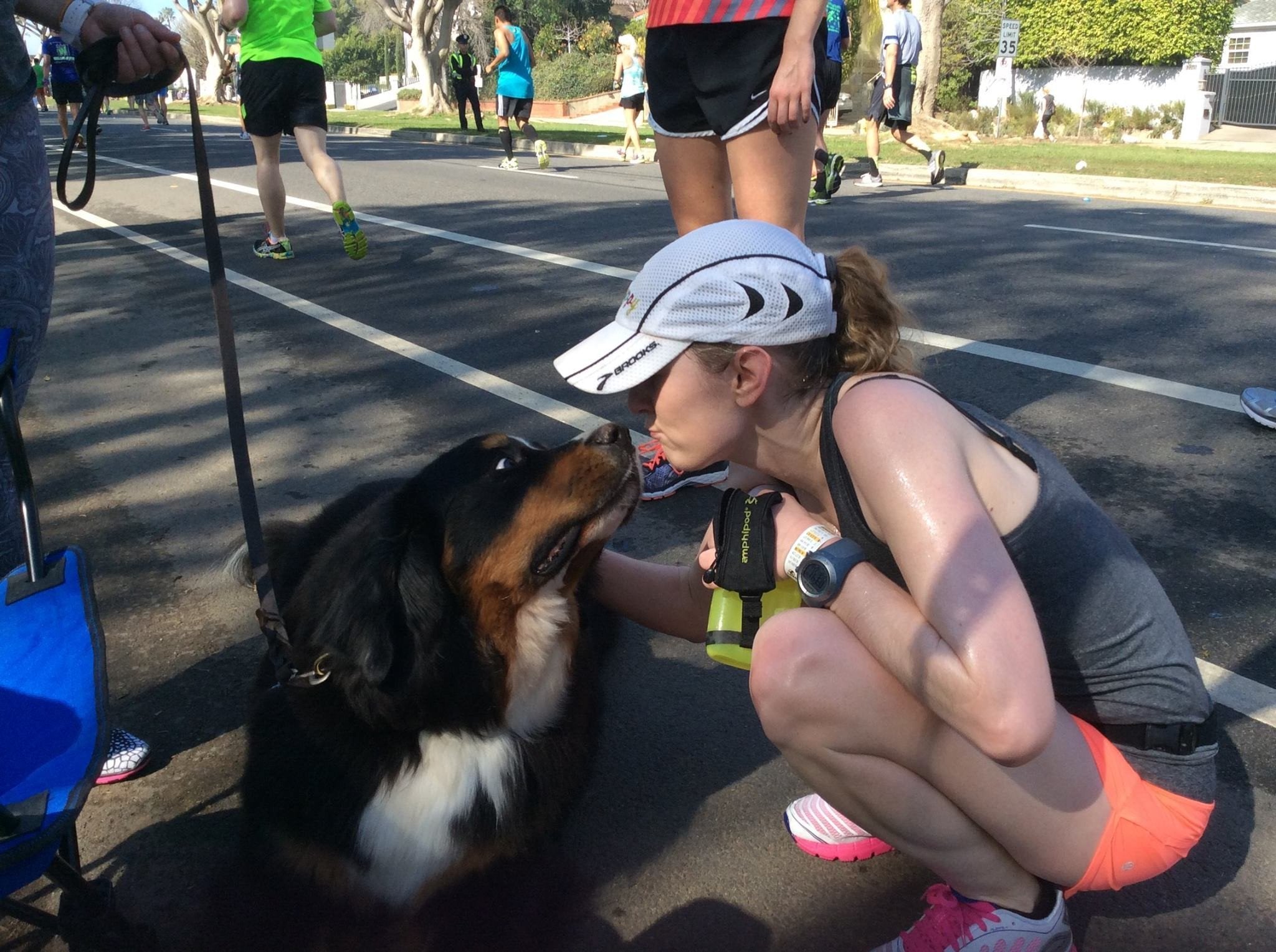 Woman and a dog