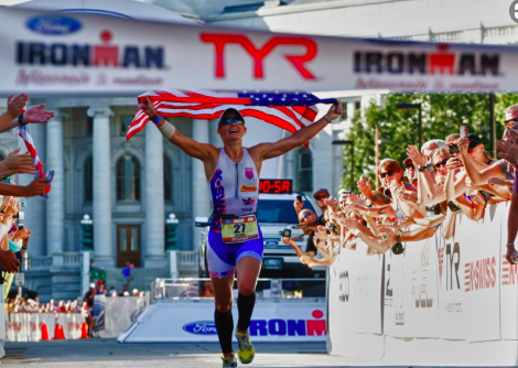 Running with the American Flag