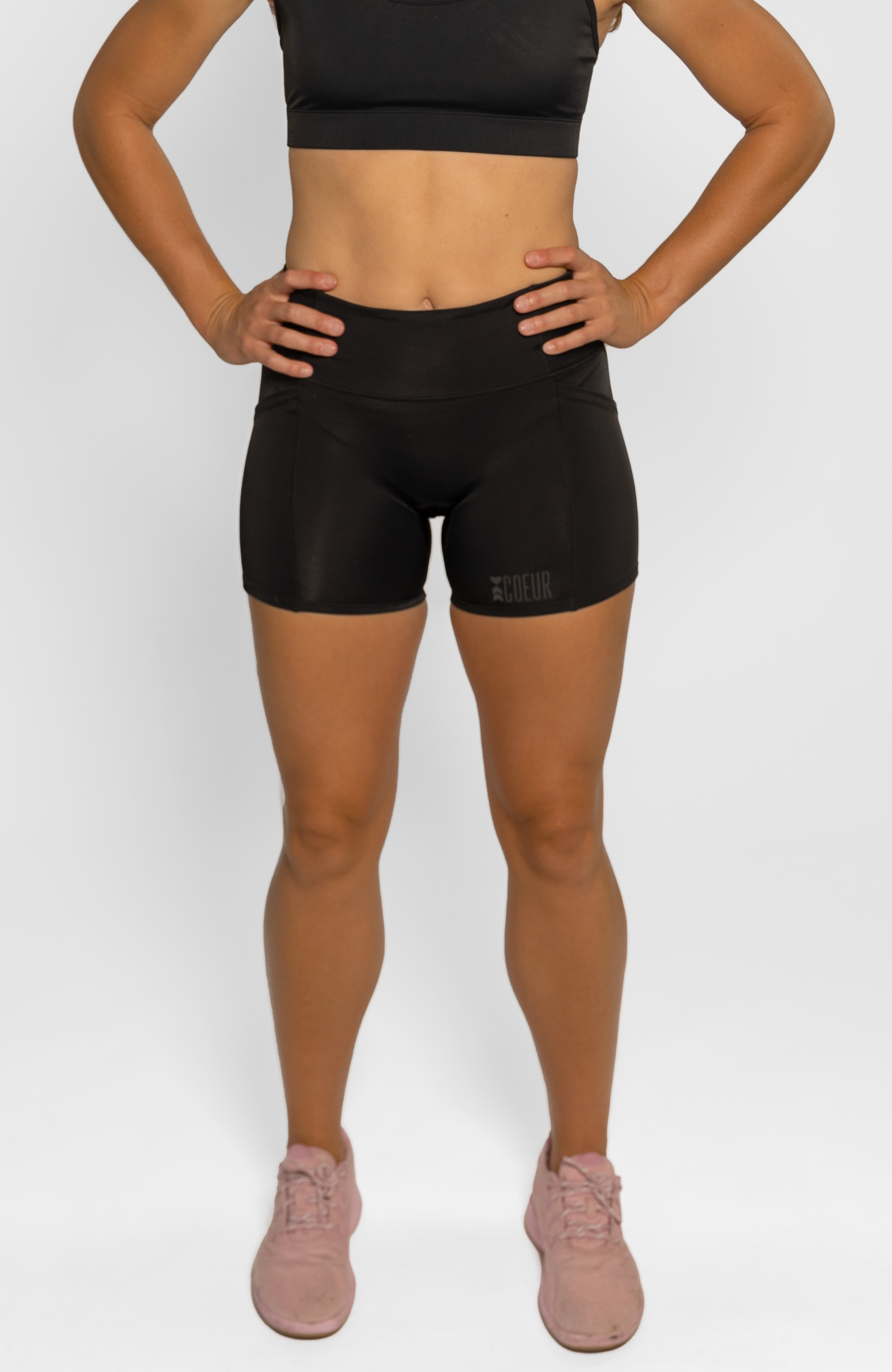 Coeur Sports 3 inch fitted run short Little Black 3" Fitted Run Shorts