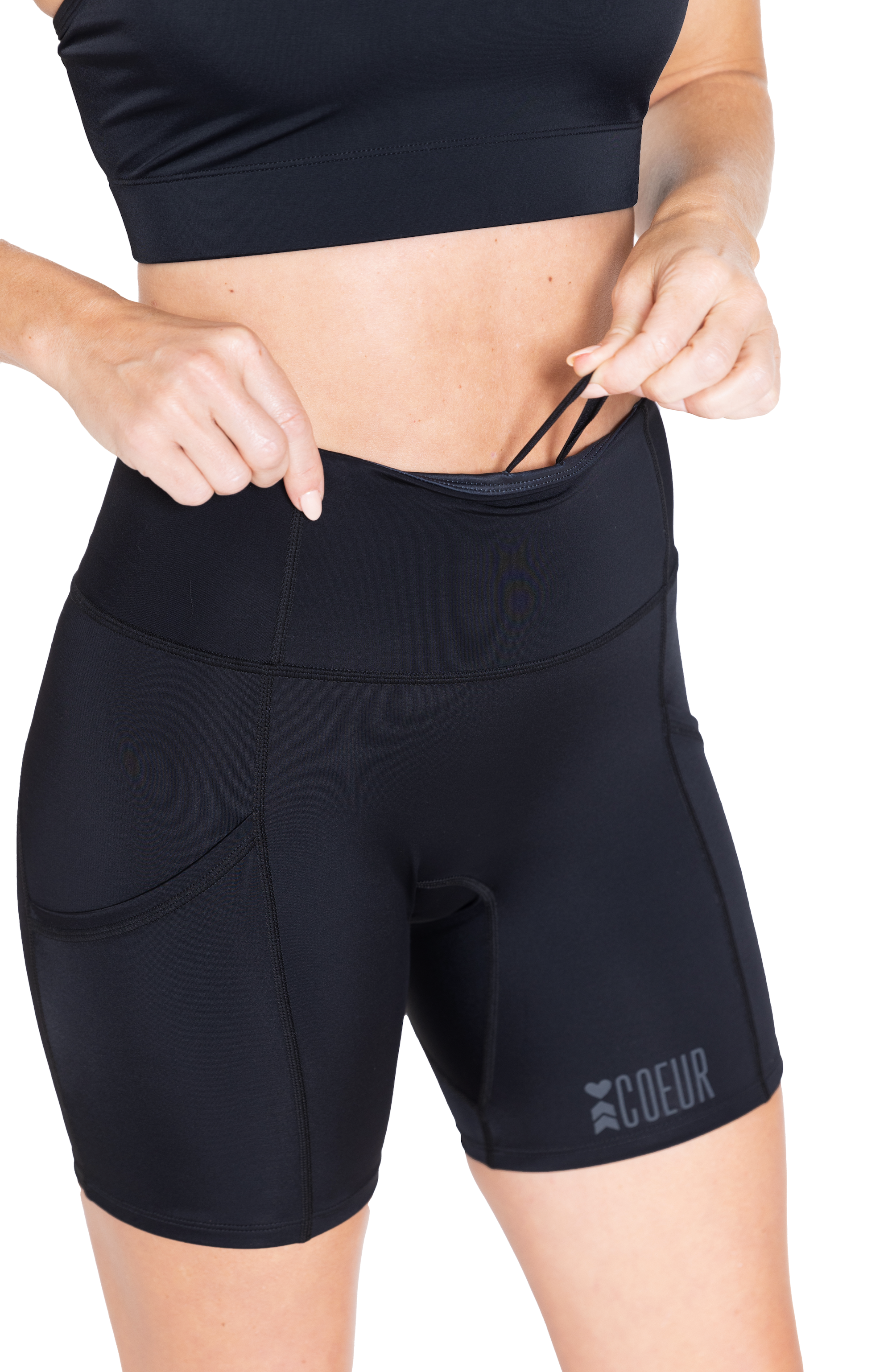 Coeur Sports 5 Inch Fitted Run Short Little Black Fitted Run Shorts