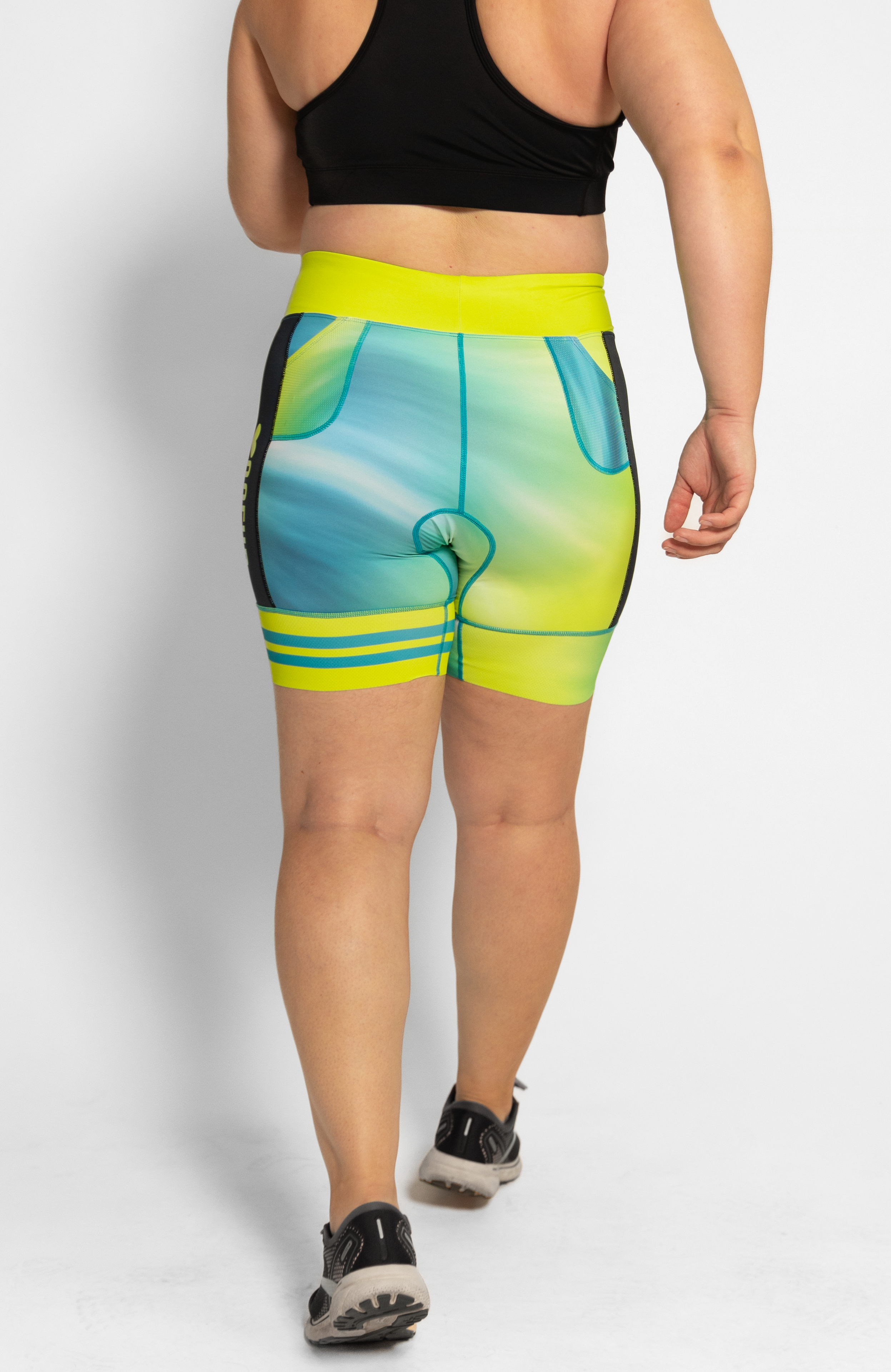 Coeur Sports 5 inch Powerband Tri Short Aurora Women's 5" Triathlon Shorts