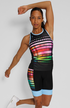 Coeur Sports Braless Tri Tank Cyberchic Women's Braless Triathlon Tank