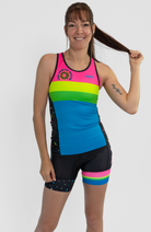 Coeur Sports Braless Tri Tank Powered By Donuts Women's Braless Triathlon Tank