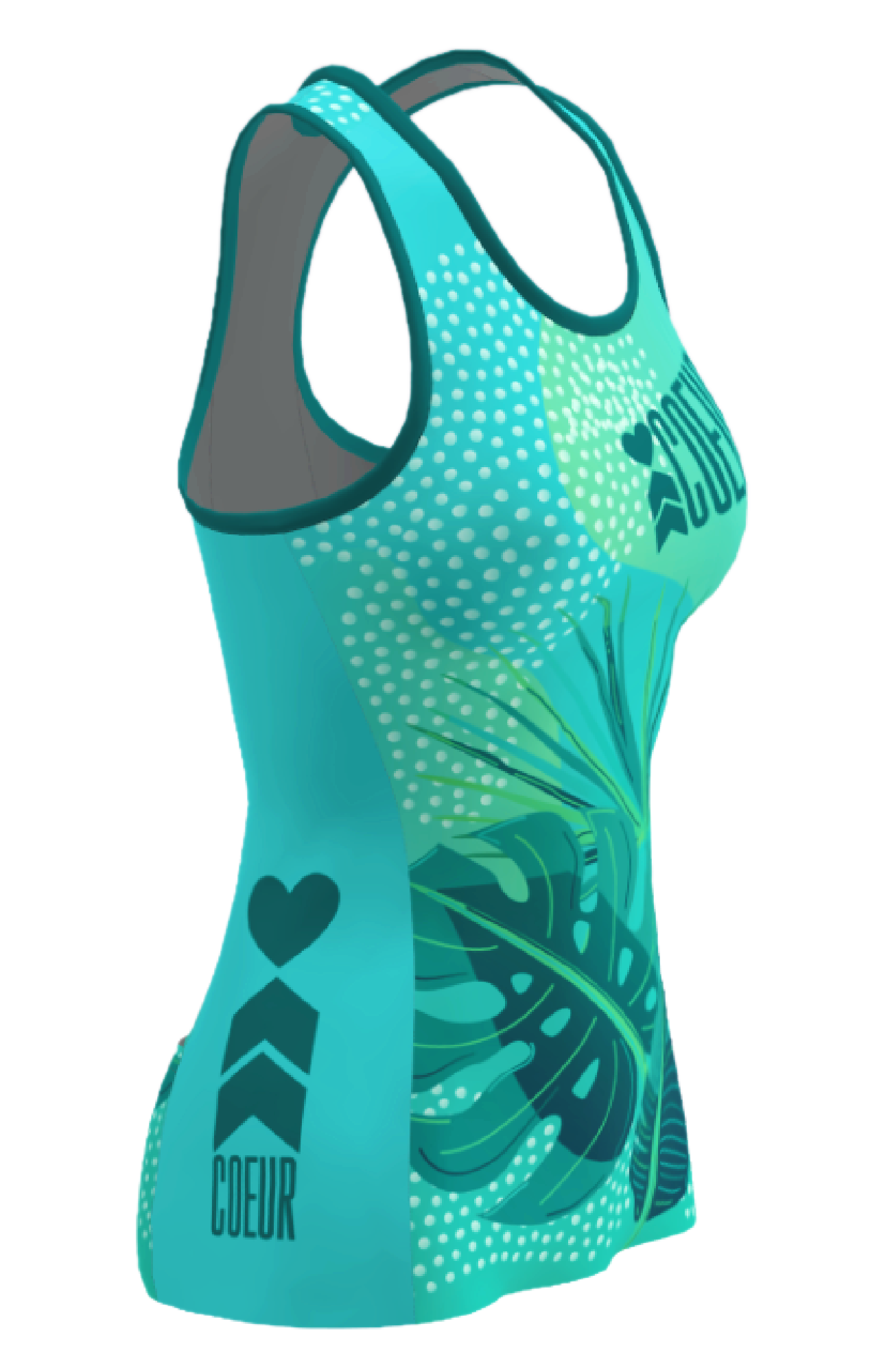 Coeur Sports Braless Tri Tank PRESALE! Aloha 23 Women's Braless Triathlon Tank