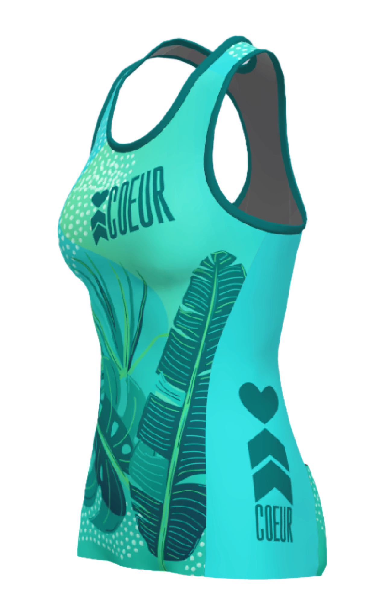 Coeur Sports Braless Tri Tank PRESALE! Aloha 23 Women's Braless Triathlon Tank