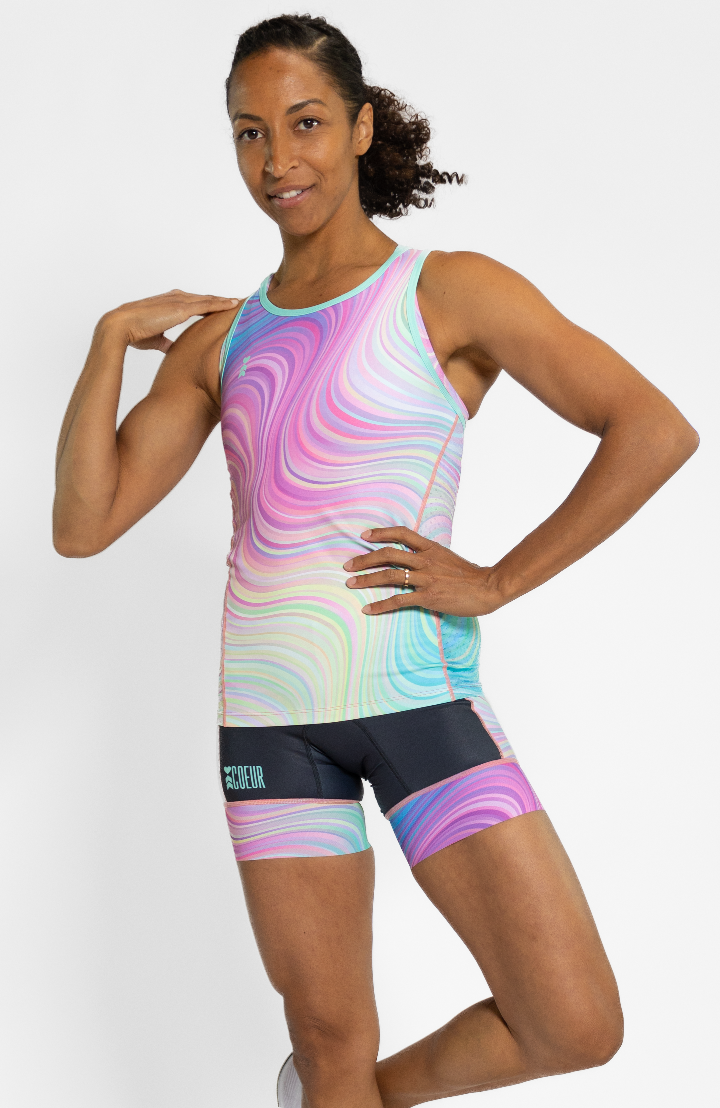 Coeur Sports Braless Tri Tank Pura Vida Women's Braless Triathlon Tank