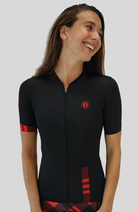 Coeur Sports Cycling Jersey Rockabilly Red Women's Cycling Jersey