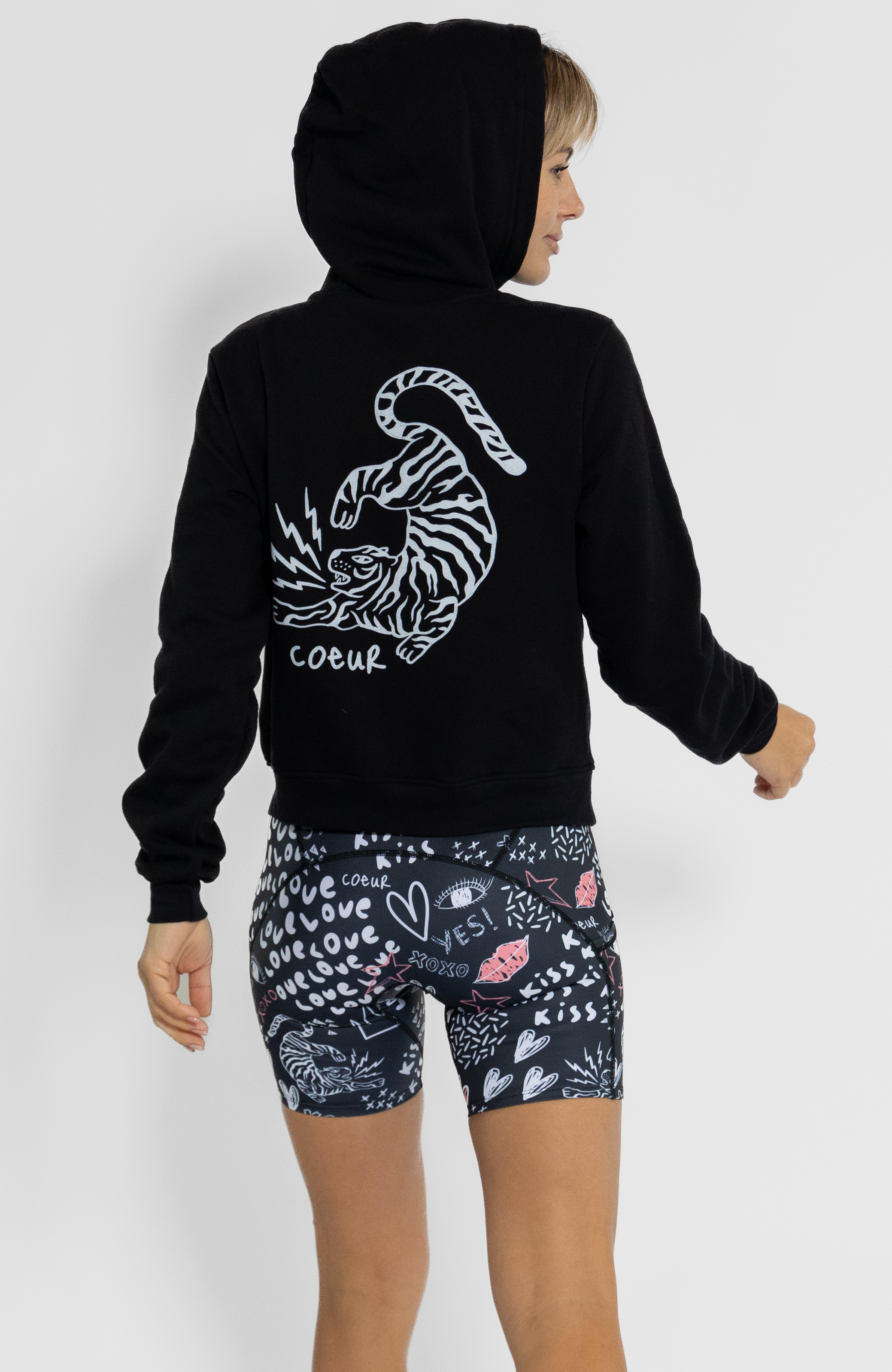 Coeur Sports Hoodie Love Bomb Zip Up Hoodie