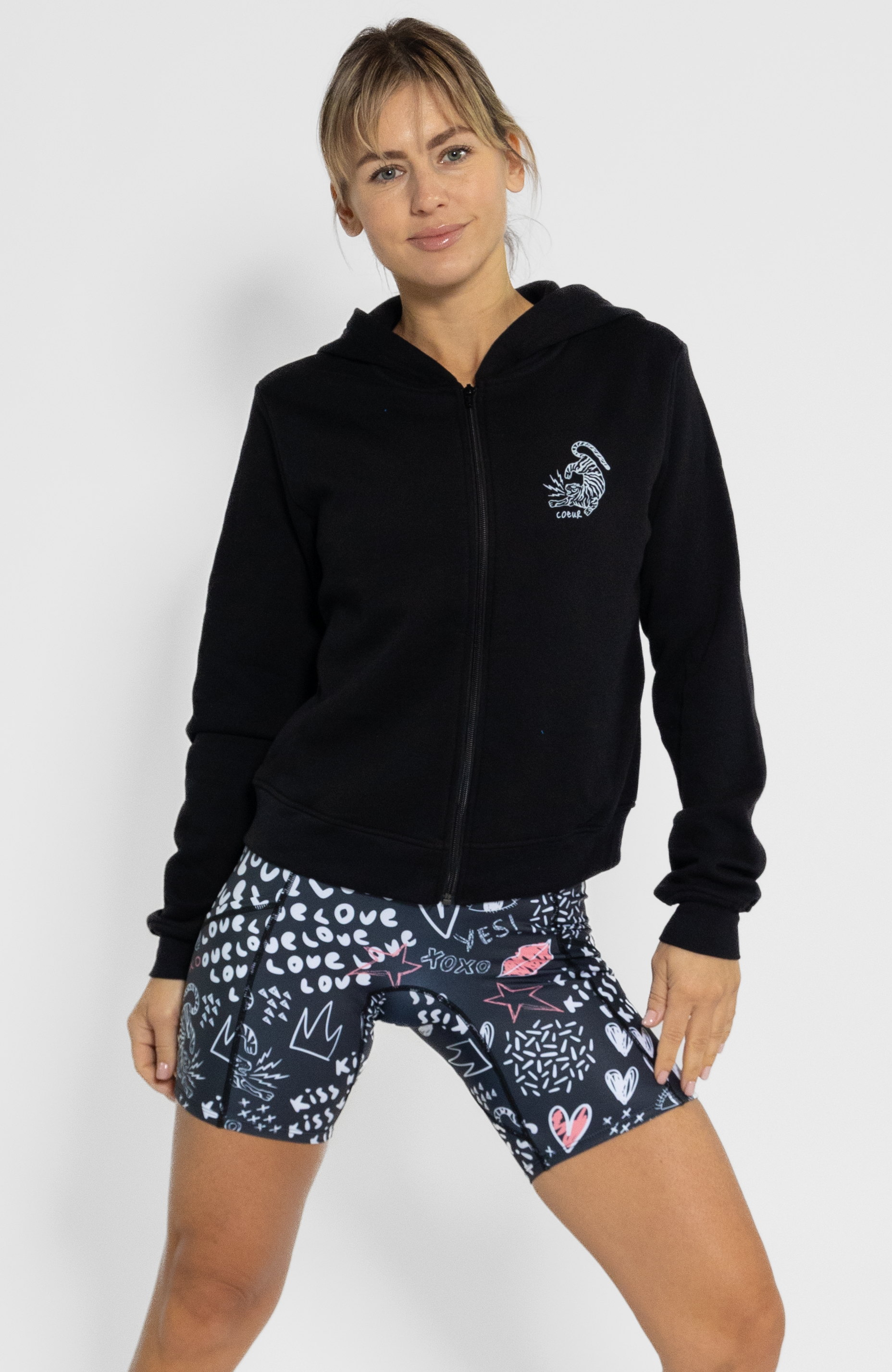 Coeur Sports Hoodie Love Bomb Zip Up Hoodie