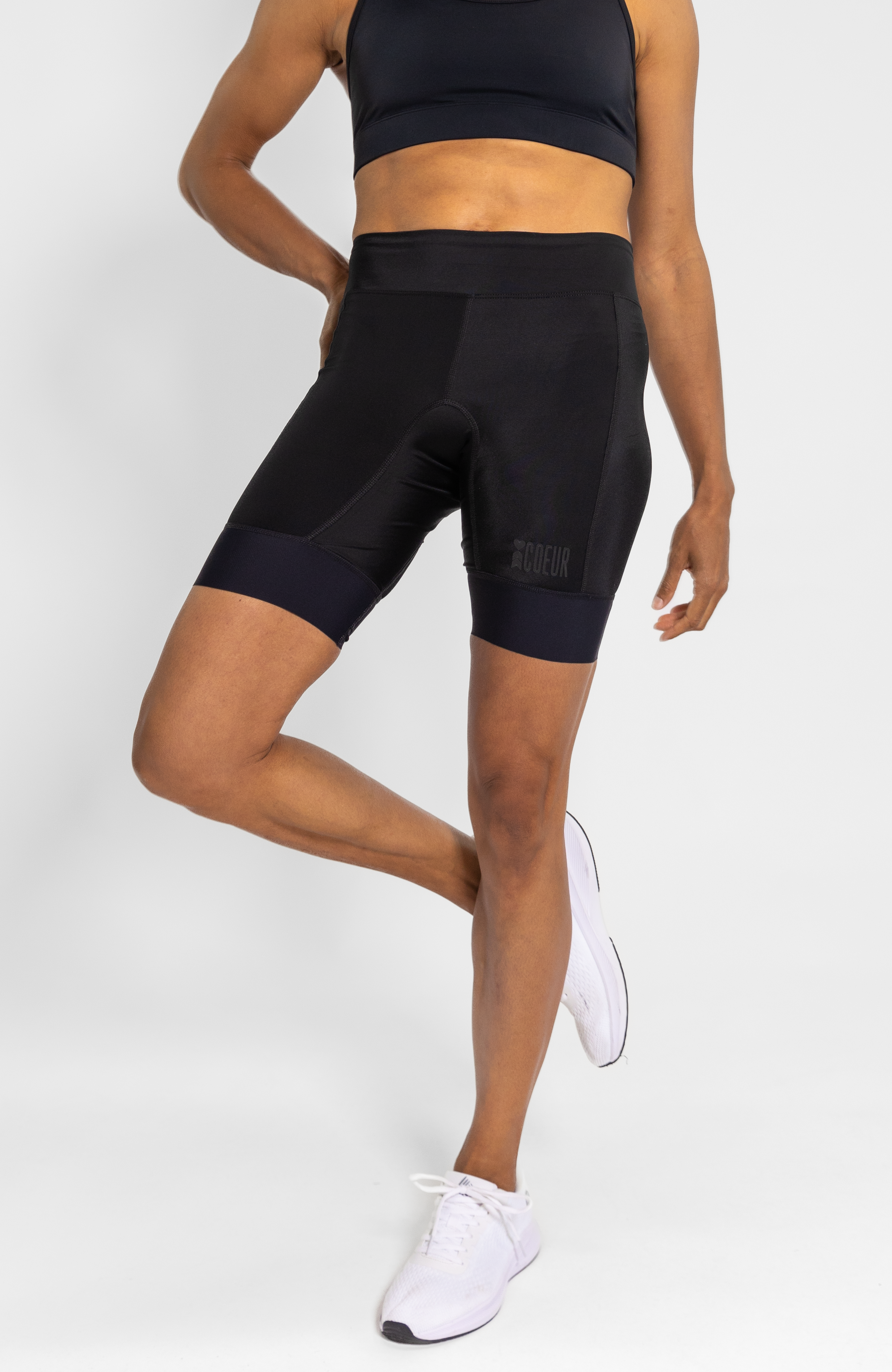 Coeur Sports Italiana 8 Inch Powerband Tri Short Italiana Little Black 8" Triathlon Shorts 2.0