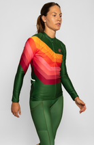 Coeur Sports Long Sleeve Cycling Jersey Forest Thermal Jersey