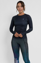 Coeur Sports Merino Wool Run Top Dusk Merino Wool Long Sleeve Run Top