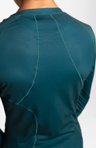 Coeur Sports Merino Wool Run Top Jade Women's Merino Wool Long Sleeve Run Top