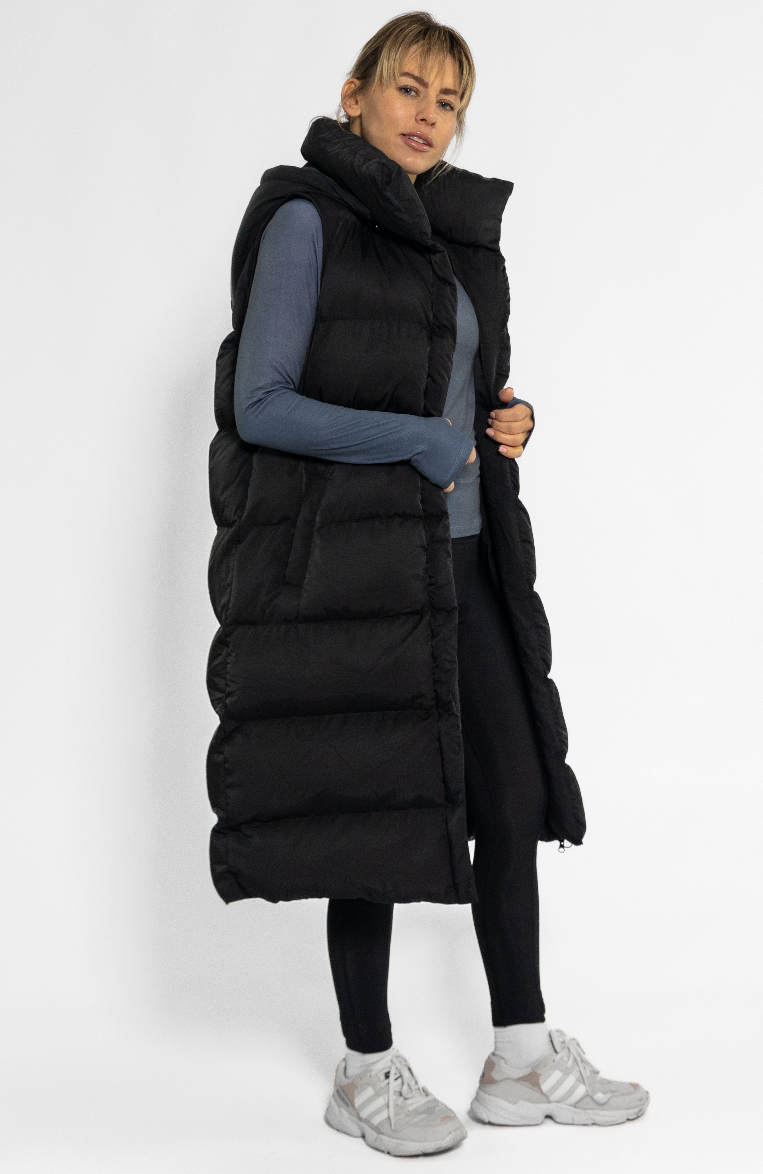 Coeur Sports Puffy Vest Long Puffer Vest