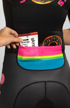 Coeur Sports Sleeved Tri Suit Powered By Donuts Women's Sleeved One Piece Triathlon Suit