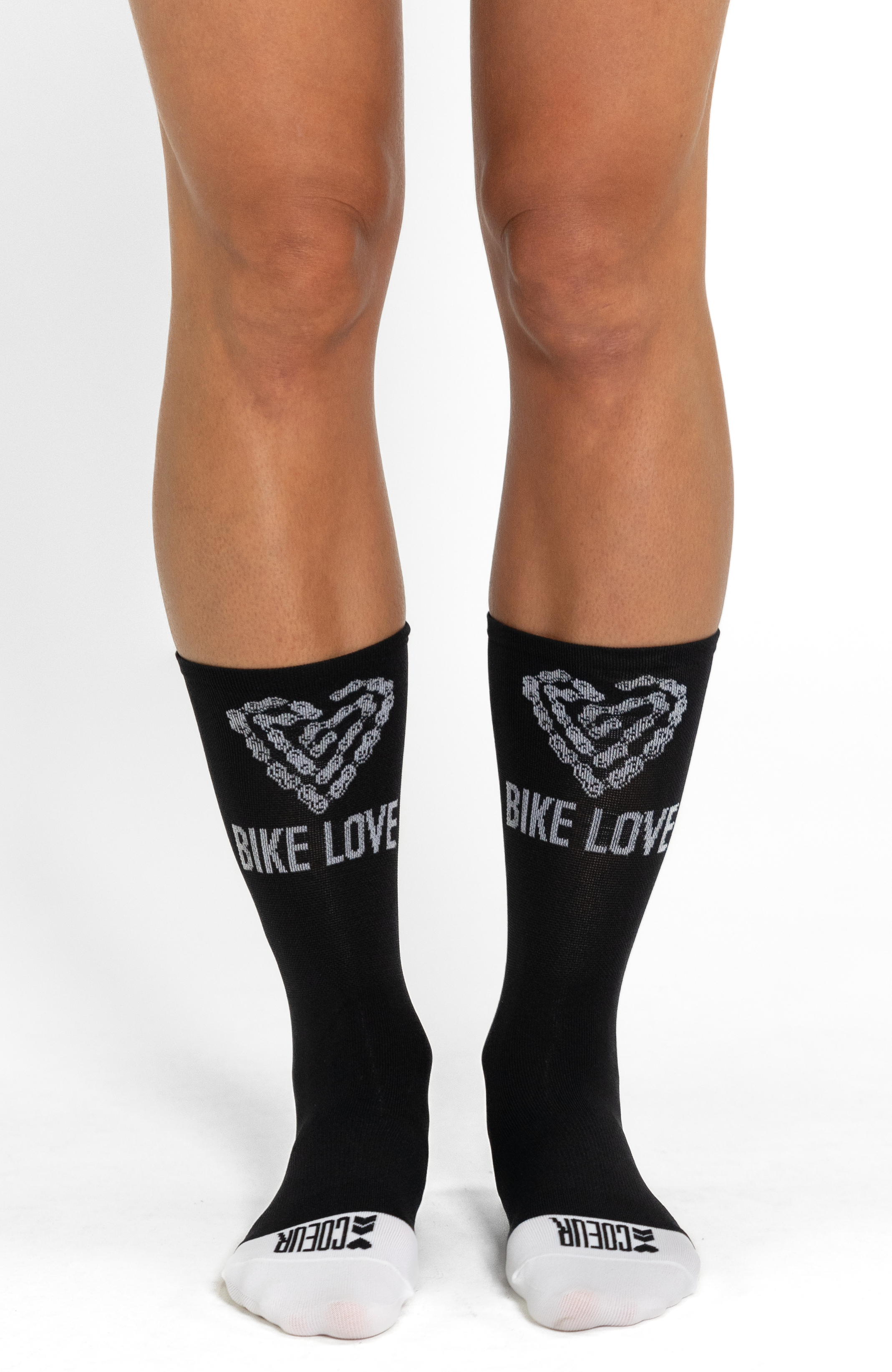 Coeur Sports Socks ONE SIZE / Black Bike Love Cycling Socks