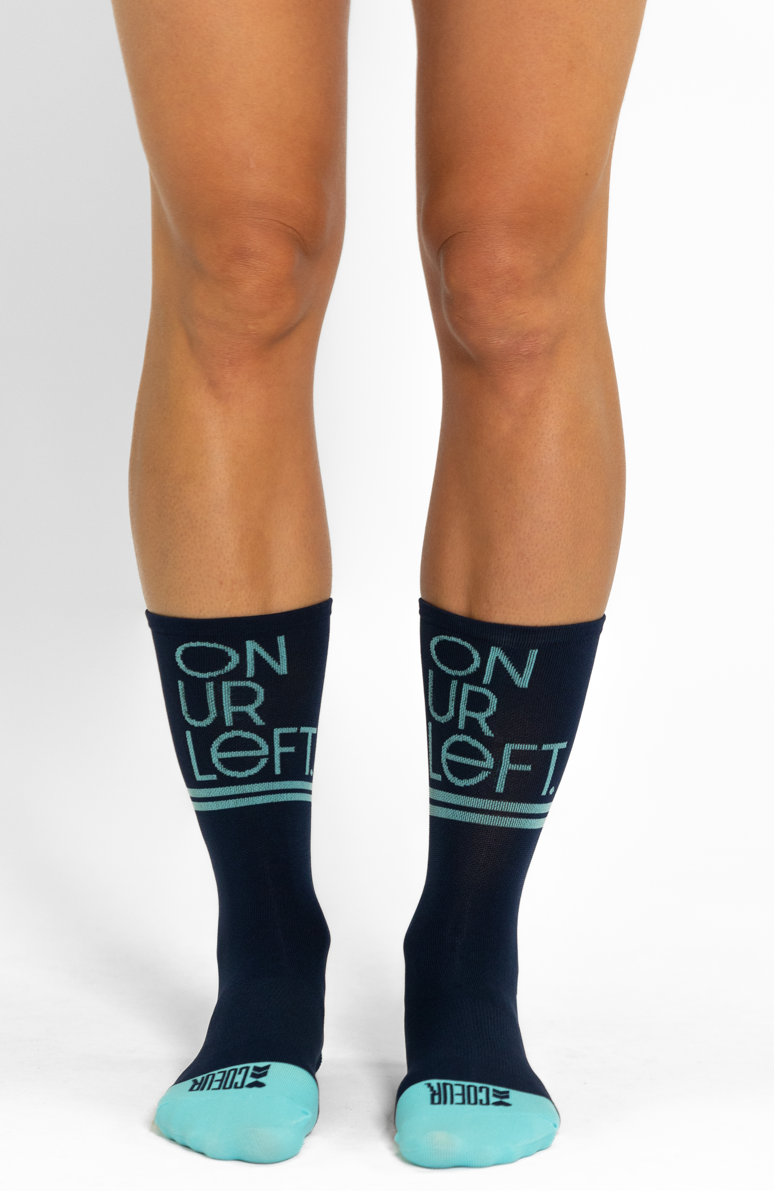 Coeur Sports Socks ONE SIZE / Black On Ur Left Cycling Socks