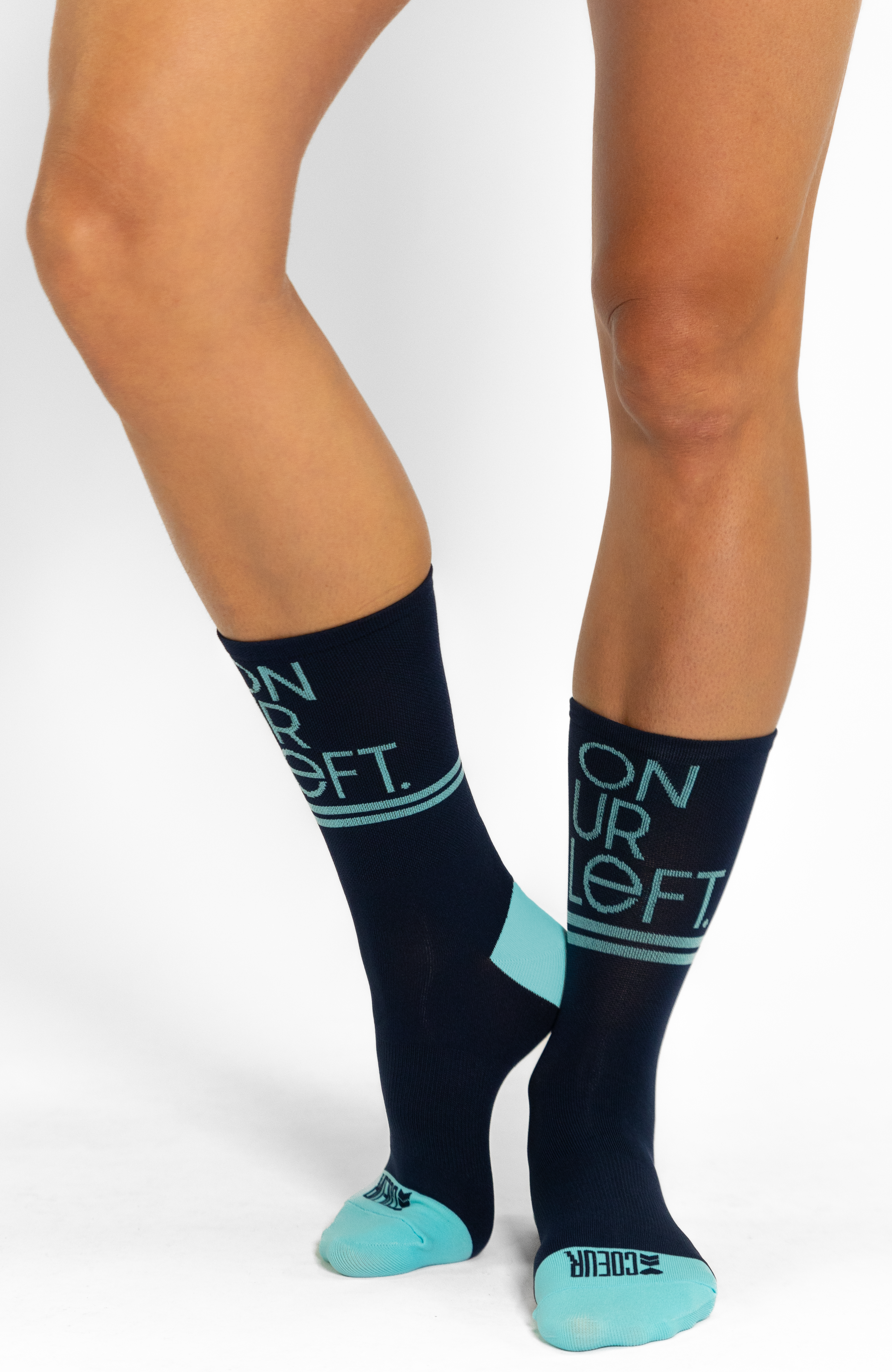 Coeur Sports Socks ONE SIZE / Black On Ur Left Cycling Socks