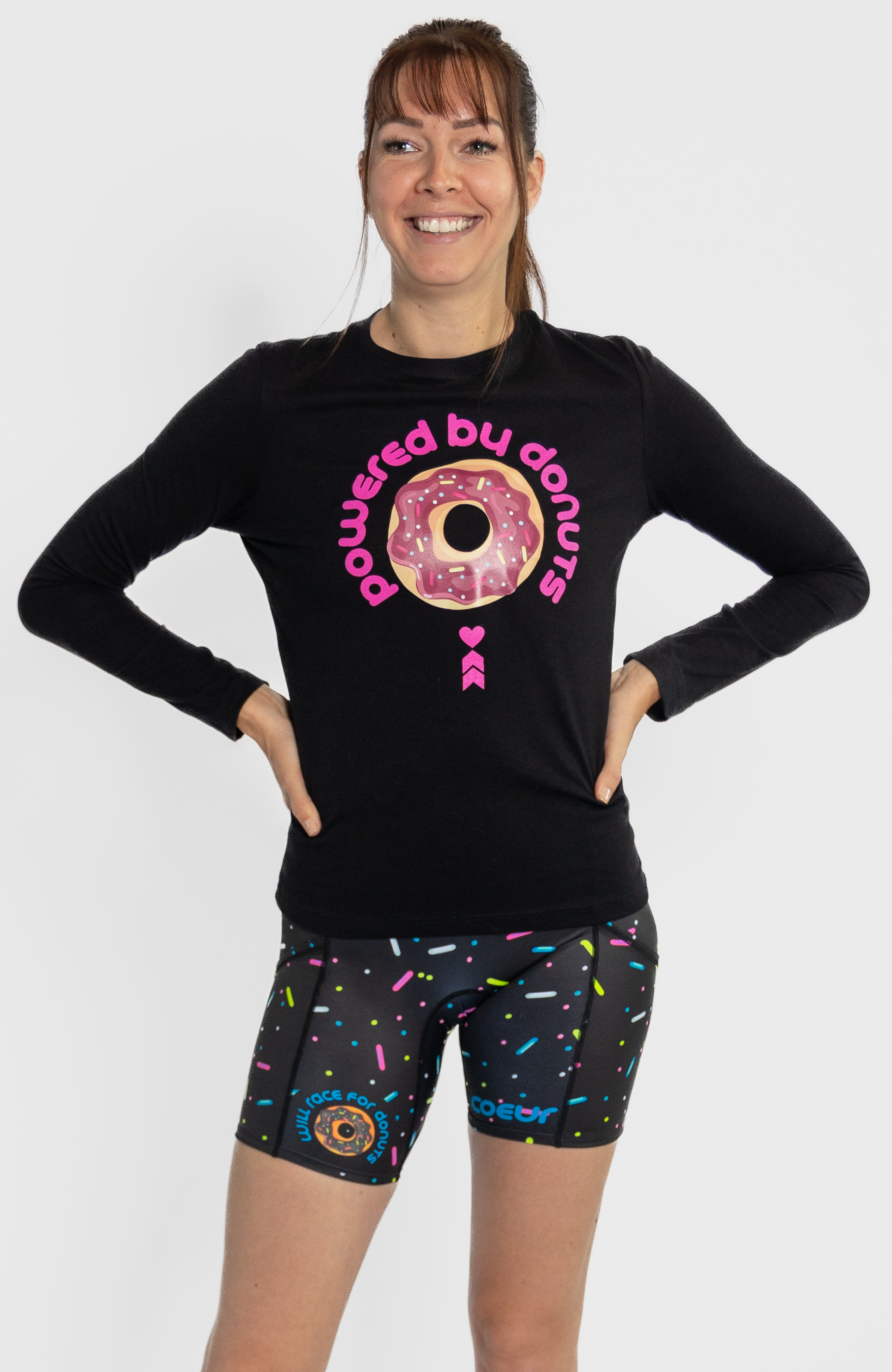 Coeur Sports Tank Powered By Donuts Long Sleeve Tee