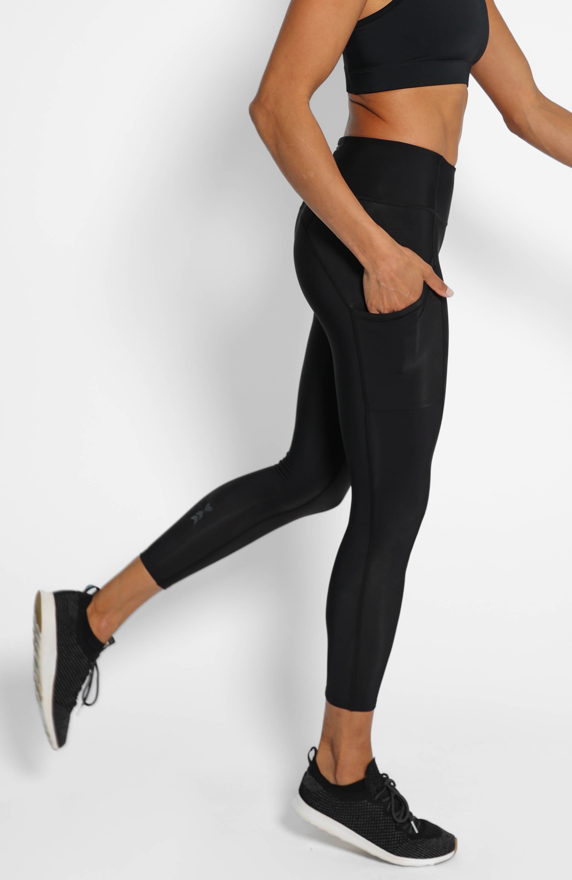 Coeur Sports Thermal Run Tights Little Black Thermal Running Tights