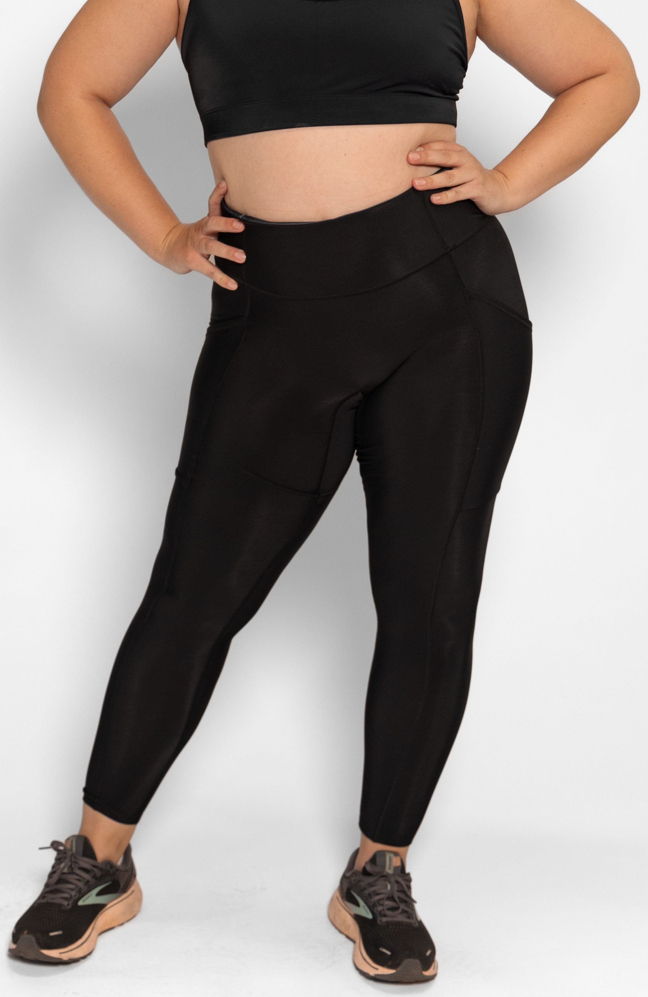 Coeur Sports Thermal Run Tights Little Black Thermal Running Tights