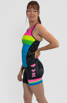 Coeur Sports Tri Tank Powered By Donuts Women's Triathlon Tank with Shelf Bra