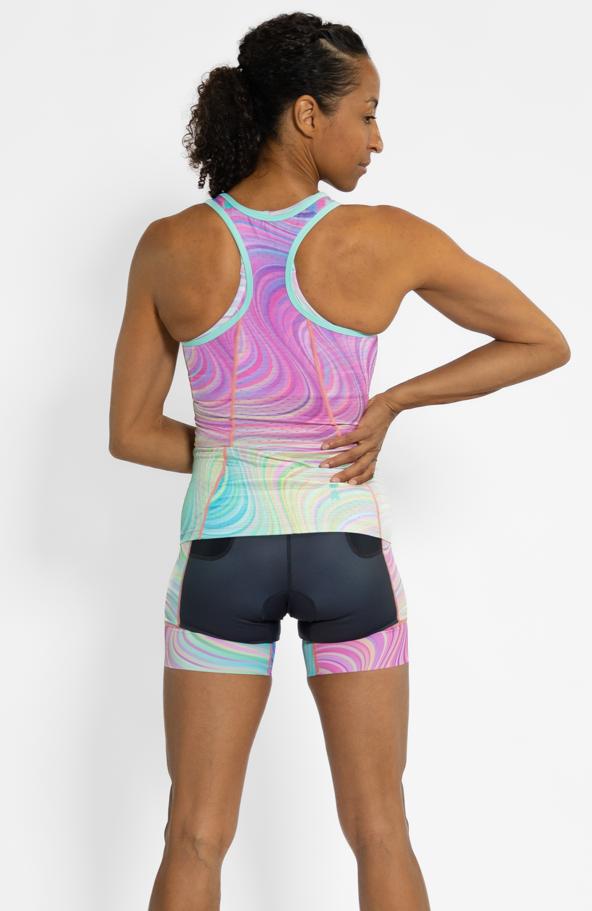 Coeur Sports Tri Tank Pura Vida Women's Triathlon Tank with Shelf Bra