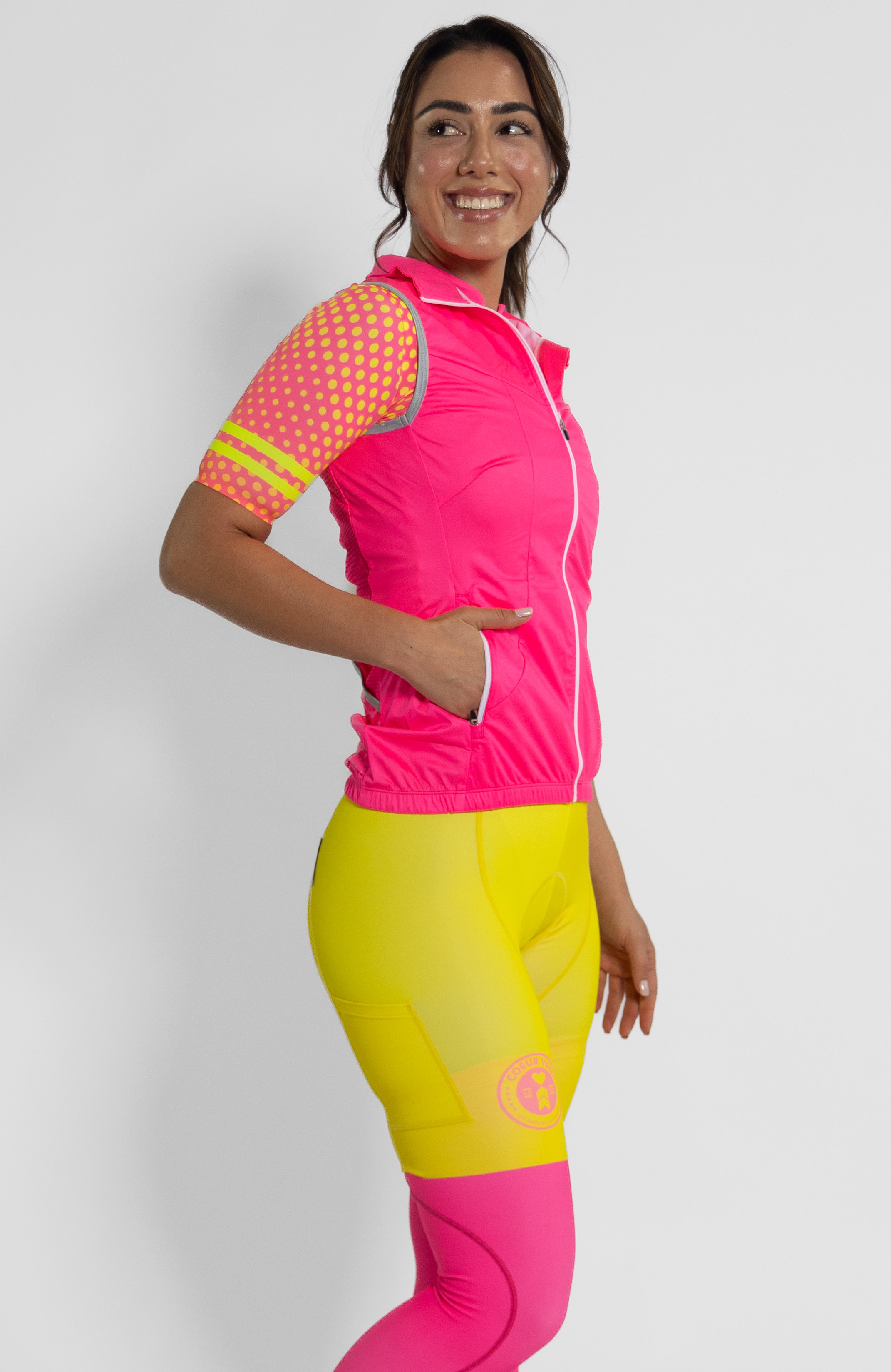 Coeur Sports Wind Vest Bubblegum Wind Vest