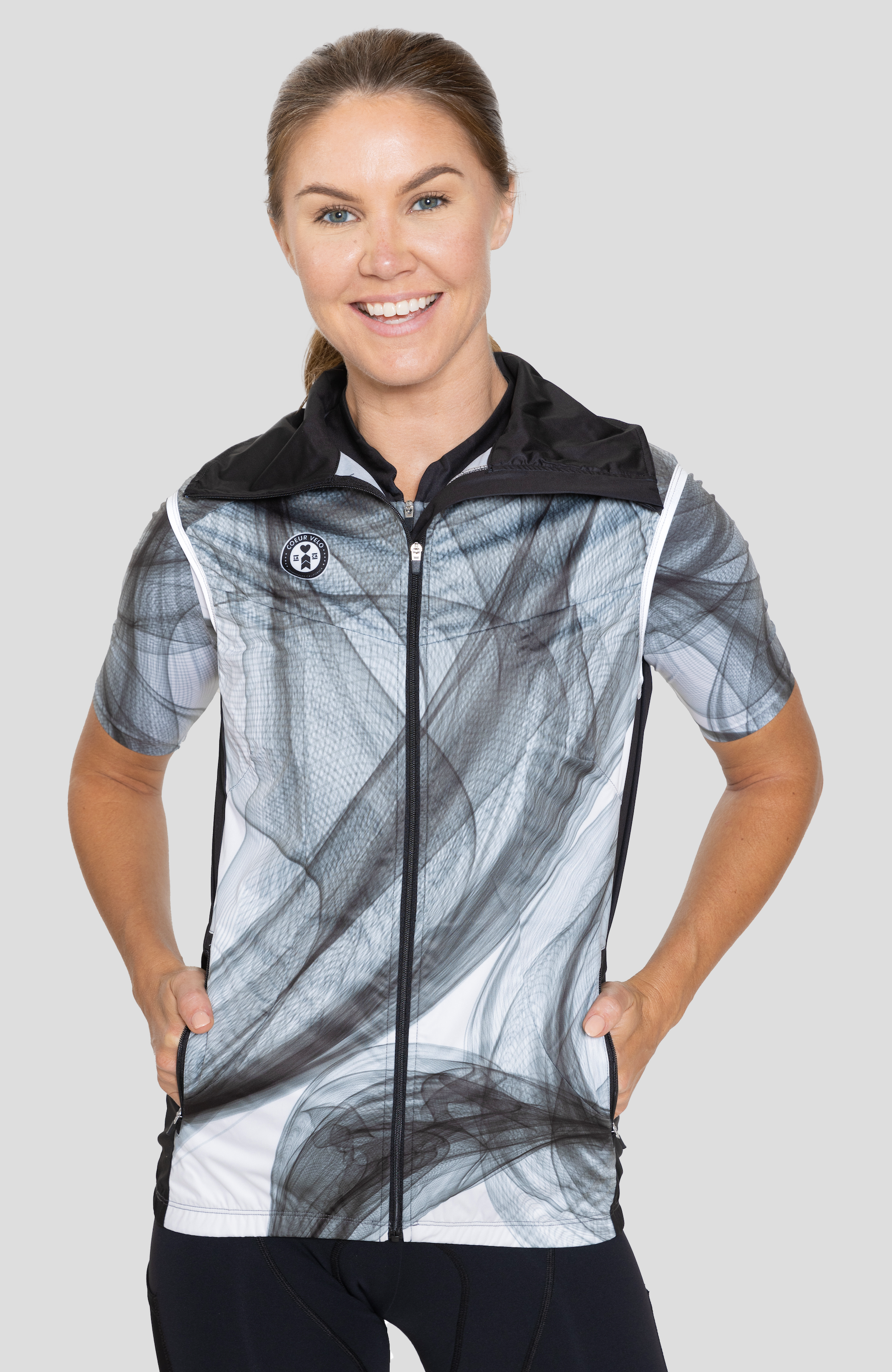 Coeur Sports Wind Vest Smoke Wind Vest