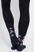 Coeur Sports Wool Socks ONE SIZE / Blue Holiday Wool Sock