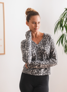 Nuzzle Clothing Nest Sweater - Snow Leopard