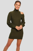 Nuzzle Clothing Shoulder Splice Dress Shoulder Splice Dress - Moss