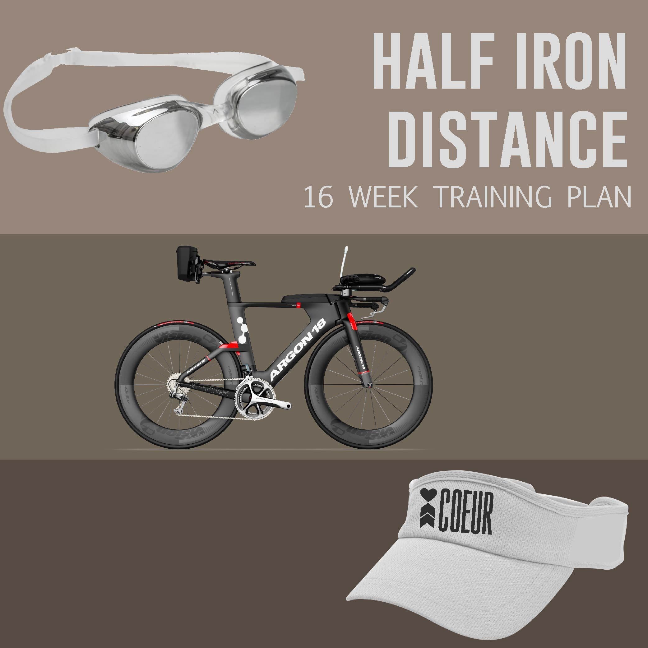 Coeur Sports Half Iron Distance Triathlon Training Plan: Women's 16 week